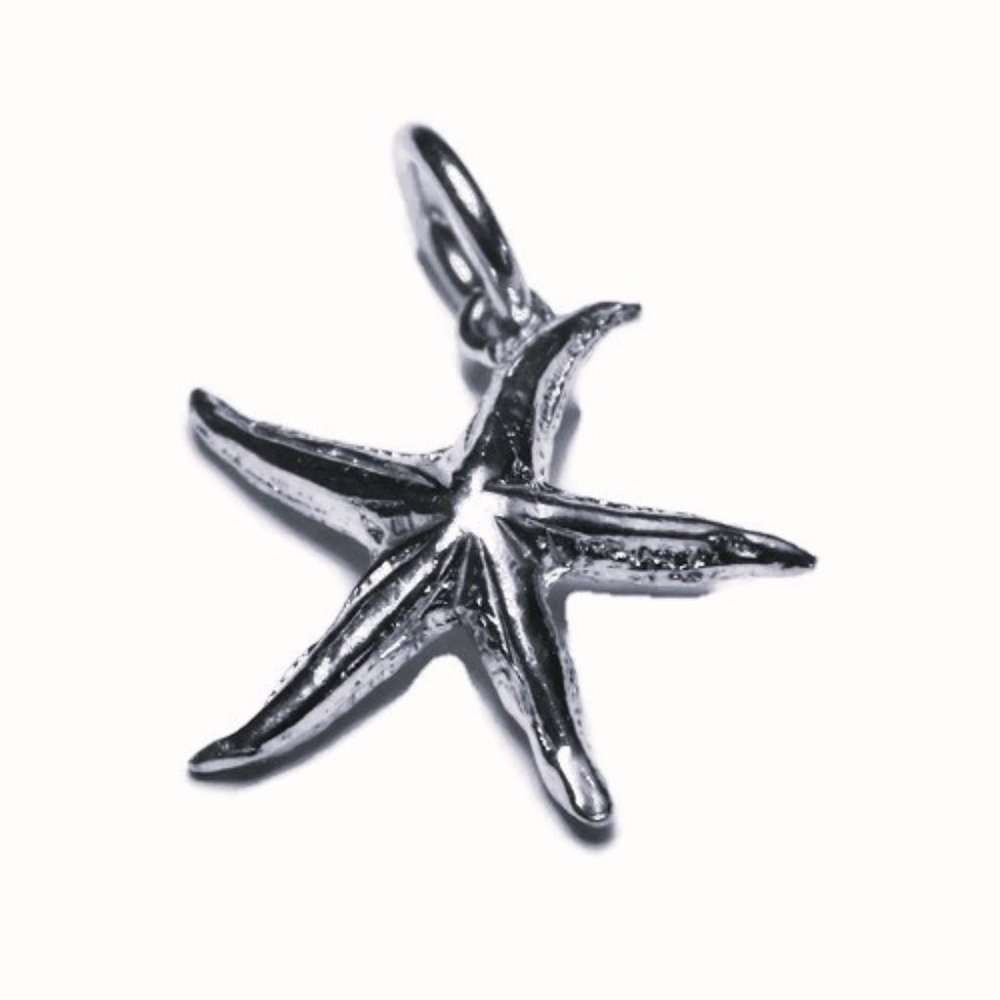 Star Fish Pendant Charm,925 Sterling Silver